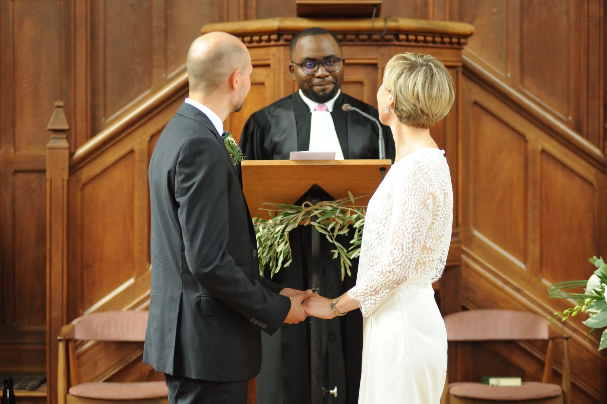 Mariage célébré à l'Eglise protestante unie de Compiègne